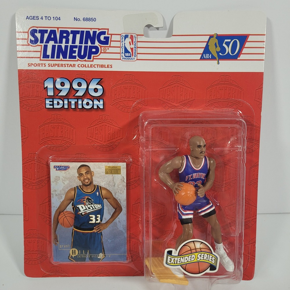 Grant Hill‎ 1996 Starting Lineup Extended Series Ft Wayne Figure SkyBox Card New